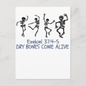 ドライ来ボーンズ生活クおもしろいリシタンのハロウィーン シーズンポストカード (正面)