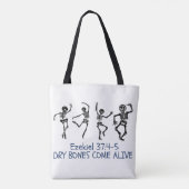 ドライ来ボーンズ生活クおもしろいリシタンのハロウィーン トートバッグ (裏面)