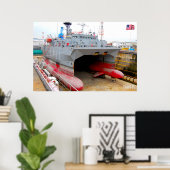 ドライ波止場! – 米国海軍 ポスター (ホームオフィス)