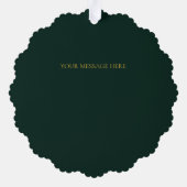 ドライ素朴ドオレンジパインリースキープサキーグリーン オーナメントカード (裏面)