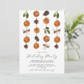 ドライ素朴フルーツホリデーパーティー 招待状 (スタンド正面)