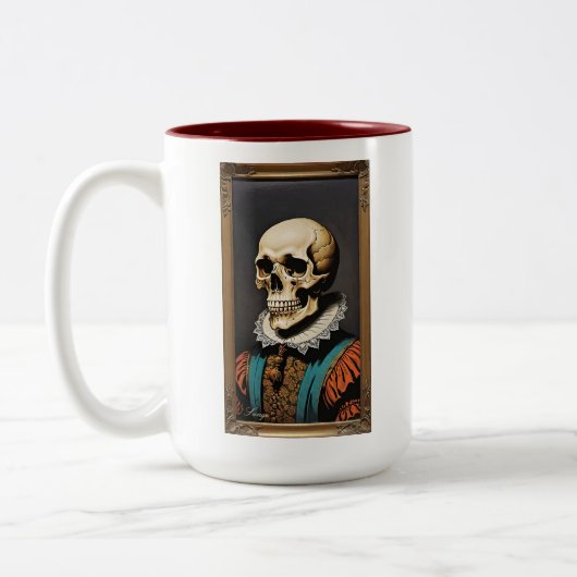 ドライ絵を描を見る ツートーンマグカップ (左)