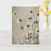 ドライ考えデイジーズ・オブ・ユー カード (黄色い花)