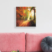 ドライ葉の森の写真 キャンバスプリント (インサイチュ (リビング))