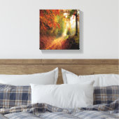 ドライ葉の森の写真 キャンバスプリント (インサイチュ (寝室))