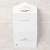 ドライ パンパス グラス ウェディング オールインワン 招待状 (外側)