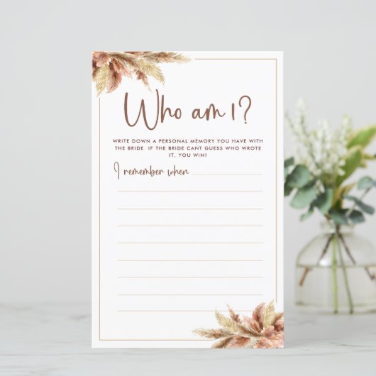 ドライ パンパス グラス | フー アム アイ ゲーム カード (スタンド正面)