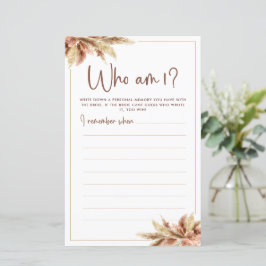 ドライ パンパス グラス | フー アム アイ ゲーム カード