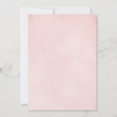 ドライ パームとパンパス グラスのソフト ピンク ウェディング 招待状 (裏面)