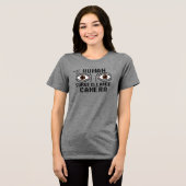 ドライ・ユーモアな人間の監視カメラ トライブレンドTシャツ (正面全面)