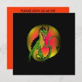 ドラカラフルゴン·イン·フルムーン〜パーティの招待状 招待状 (正面/裏面)