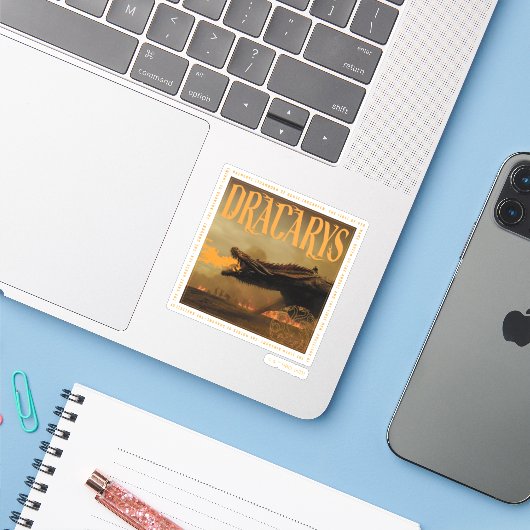 「ドラカリス」ドロゴン呼吸炎グラフィック シール (ノートパソコンとiPhone)
