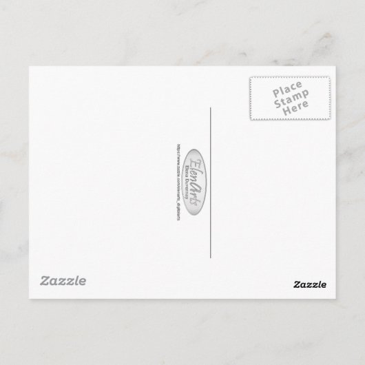 ドラカールまたはバイキング船 – 3D 描写 ポストカード (裏面)