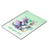 ドラガーデンの夢 – ミントグリーンノート ノートブック (左側)