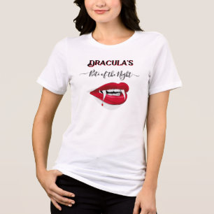 ドラキュラおもしろいの愛人の夜 トライブレンドTシャツ
