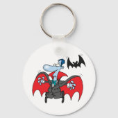 ドラキュラおよびこうもりキーチェーン キーホルダー (正面)