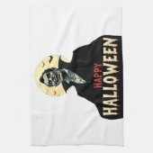 ドラキュラがお前に夜を不気味祈る キッチンタオル (縦)