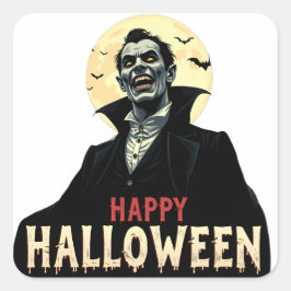 ドラキュラがお前に夜を不気味祈る スクエアシール