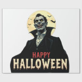 ドラキュラがお前に夜を不気味祈る ラッピングペーパー (フラット)