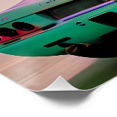 ドラキュラがスポーツカーを運転 – Ken Gage Art ポスター (コーナー)