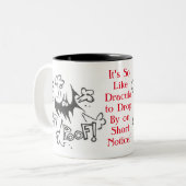 ドラキュラが落ちる ツートーンマグカップ (正面左)