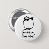 ドラキュラのくしゃみ 缶バッジ (正面&裏面)