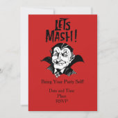 ドラキュラのパーティの招待状 招待状 (正面)