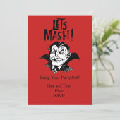 ドラキュラのパーティの招待状 招待状 (スタンド正面)