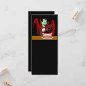 ドラキュラの吸血鬼のハロウィンの誕生日 カード (正面/裏面インサイチュ)