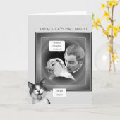 ドラキュラの悪い夜 カード (黄色い花)