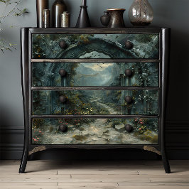 ドラキュラの神秘的な城ゴシック 薄葉紙