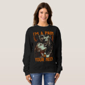 ドラキュラは首の痛み、ゴシック様式のエモの女の子Vam スウェットシャツ (正面フル)