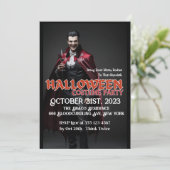 ドラキュラカクテルハローウィンパーティ招待状 招待状 (スタンド正面)