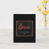 ドラキュラカ空白のード カード (黄色い花)