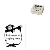 ドラキュラケープ空白の2シルエットアートスタンプ ラバースタンプ (押印)