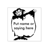 ドラキュラケープ空白の2シルエットアートスタンプ ラバースタンプ (インプリント)