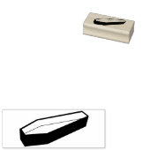 ドラキュラシルエットアートスタンプの棺 ラバースタンプ (押印)