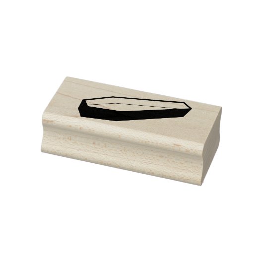 ドラキュラシルエットアートスタンプの棺 ラバースタンプ (スタンプ)