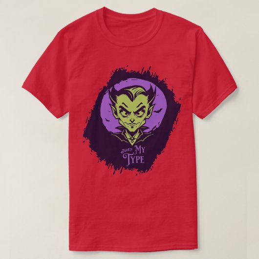 ドラキュラジャストタイプTシャツ1 Tシャツ (デザイン正面)