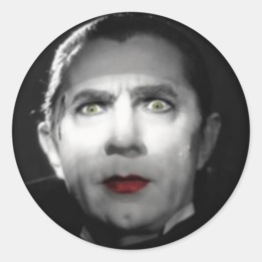 ドラキュラステッカー ラウンドシール (正面)