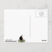 ドラキュラダックのトリックタイムまたはトリートタイム ポストカード (裏面)