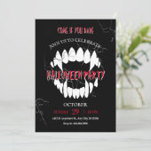 ドラキュラハローウィンパーティ招待状 招待状 (スタンド正面)