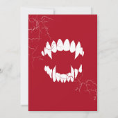 ドラキュラハローウィンパーティ招待状 招待状 (裏面)