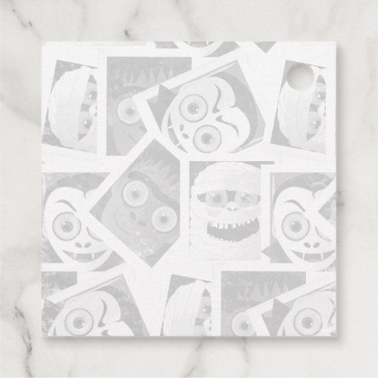 ドラキュラフランケンシュタインミームハロウィーンモンスター フェイバータグ (裏面)