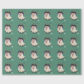 ドラキュラブパターンベイリーフラッピング紙 ラッピングペーパー (フラット)