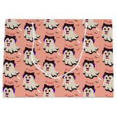 ドラキュラブーパターンバラブドラージ抱き枕 ラージペーパーバッグ (正面)