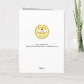 ドラキュラマ - ハロウィンのユーモアたっぷりのラマのグリーティングカード カード (裏面)