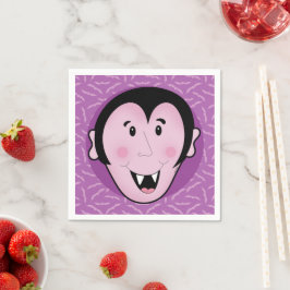 ドラキュラヴァンパイアこうもりハロウィンパープルこうもり スタンダードカクテルナプキン