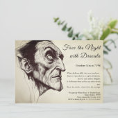 ドラキュラヴァンパイアハローウィンパーティ招待状 招待状 (スタンド正面)