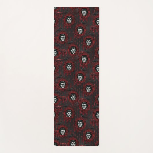 ドラキュラヴァンパイア不気味ハロウィーンゴシックのヨガマット ヨガマット (正面)